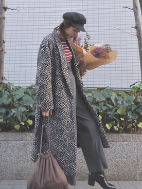 「EN ROUTE（アンルート）のアイテム」を使った、ヤマサキ サオリさん（レディース・169cm）の春コーディネート