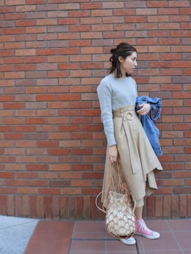 ヤマサキ サオリさん（レディース・169cm）の春コーディネート