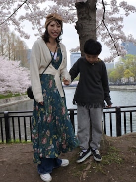 「Denim & Supply Ralph Lauren（デニムアンドサプライラルフローレン）のアイテム（ワンピース/ドレス）」を使った、ヤマサキ サオリさん（レディース・169cm）の春コーディネート