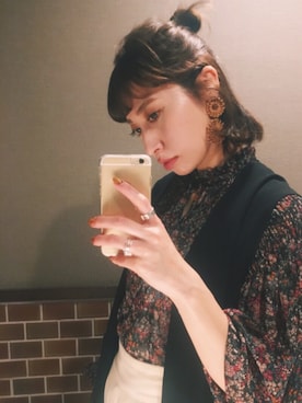 「EN ROUTE（アンルート）のアイテム」を使った、ヤマサキ サオリさん（レディース・169cm）の春コーディネート