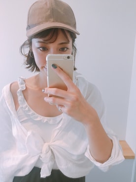 「アイテム（ピアス（両耳用））」を使った、ヤマサキ サオリさん（レディース・169cm）の夏コーディネート