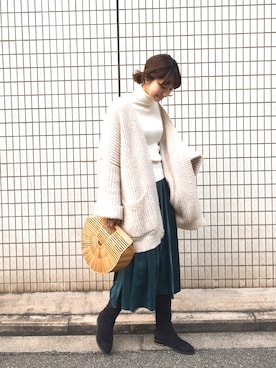 ヤマサキ サオリさん(レディース・169cm)の冬コーディネート