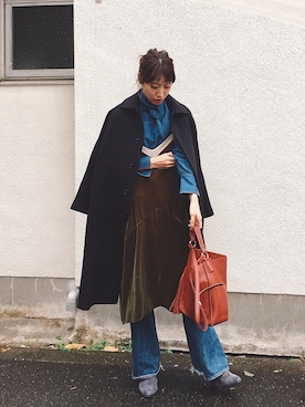 ヤマサキ サオリさん（レディース・169cm）の冬コーディネート