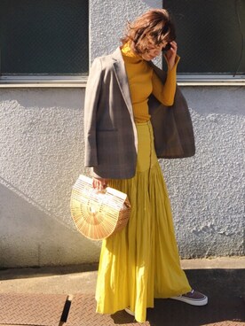 ヤマサキ サオリさん(レディース・169cm)の冬コーディネート