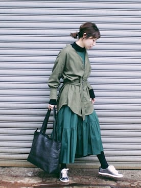 ヤマサキ サオリさん(レディース・169cm)の冬コーディネート