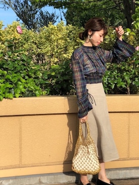 「STUDIOUS HIGH（ストゥディオスハイ）のアイテム」を使った、ヤマサキ サオリさん（レディース・169cm）の春コーディネート