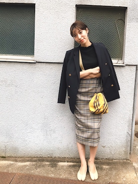 「MACPHEE（マカフィー）のアイテム（ジャケット/アウター）」を使った、ヤマサキ サオリさん（レディース・169cm）の秋コーディネート