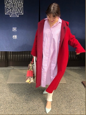 「A part by（アパートバイ）のアイテム（その他アウター）」を使った、ヤマサキ サオリさん（レディース・169cm）の春コーディネート