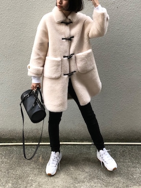 「STEPHEN（ステファン）のアイテム」を使った、ヤマサキ サオリさん（レディース・169cm）の冬コーディネート