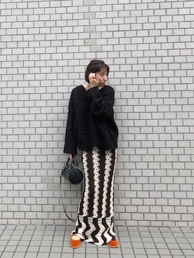 「STEPHEN（ステファン）のアイテム」を使った、ヤマサキ サオリさん（レディース・169cm）の冬コーディネート