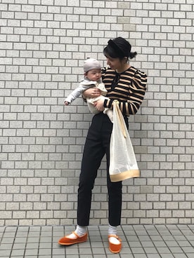 「こども ビームス（コドモビームス）のアイテム」を使った、ヤマサキ サオリさん（レディース・169cm）の冬コーディネート