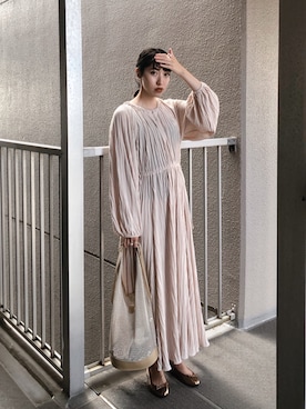 「Handmade（ハンドメイド）のアイテム」を使った、ヤマサキ サオリさん（レディース・169cm）の秋コーディネート