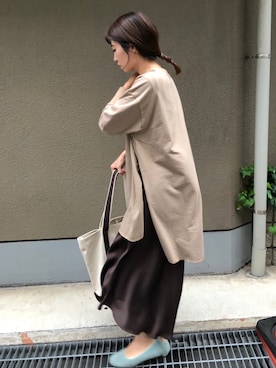 「Daniella&GEMMA（ダニエラアンドジェマ）のアイテム」を使った、ヤマサキ サオリさん（レディース・169cm）の秋コーディネート