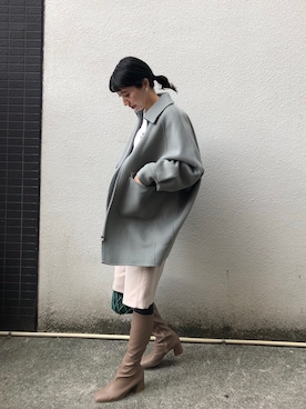「machatt（マチャット）のアイテム（ジャケット/アウター）」を使った、ヤマサキ サオリさん（レディース・169cm）の冬コーディネート