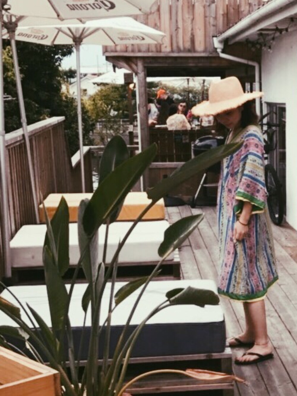 「VINTAGEのアイテム（ワンピース、その他）」を使った、chiho.n☺︎さん（レディース・154cm）の夏コーディネートの1枚目の写真