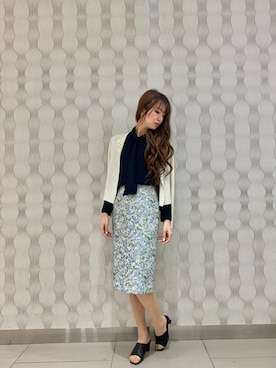 「NARACAMICIE（ナラカミーチェ）のアイテム」を使った、Carlottaさん（レディース・170cm）の冬コーディネート