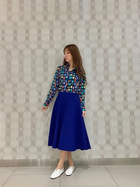 「NARACAMICIE（ナラカミーチェ）のアイテム」を使った、Carlottaさん（レディース・170cm）の冬コーディネート