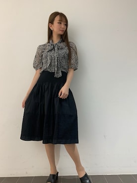「NARACAMICIE（ナラカミーチェ）のアイテム」を使った、Carlottaさん（レディース・170cm）の春コーディネート