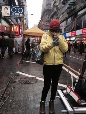 「HAGLOFS（ホグロフス）のアイテム」を使った、Candyさん（レディース・173cm）の夏コーディネート