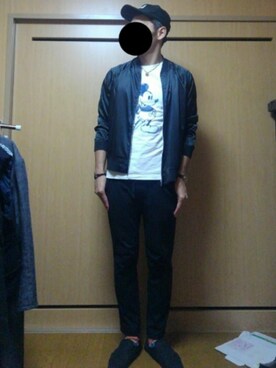 「ミッキー」｜「アイテム（ブルゾン）」を使った、もりたくんさん（メンズ・174cm）の秋コーディネート