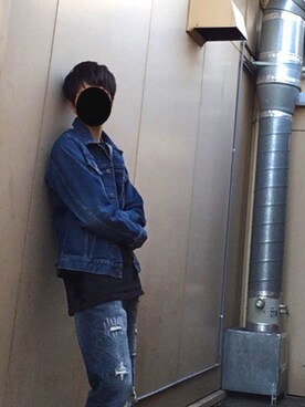 「ダニエルウェリントン」｜「アイテム（デニムジャケット）」を使った、はやとさん（メンズ・170cm）の春コーディネート