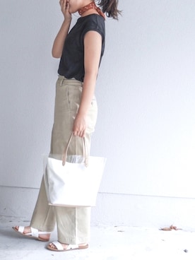 「LEPSIM（レプシィム）のアイテム（財布/小物）」を使った、はるさん（レディース・158cm）の夏コーディネート