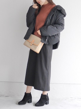 「URBAN RESEARCH Sonny Label（アーバンリサーチサニーレーベル）のアイテム（ダウンジャケット/コート）」を使った、はるさん（レディース・158cm）の冬コーディネート
