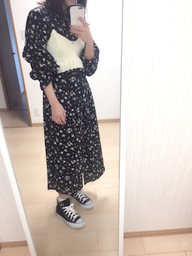 「アイテム（チューブトップ、ホワイト系）」を使った、aayymm07さん（レディース・154cm）の春コーディネート