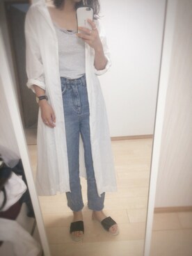 「レースタンク」｜aayymm07さん（レディース・154cm）の夏コーディネート