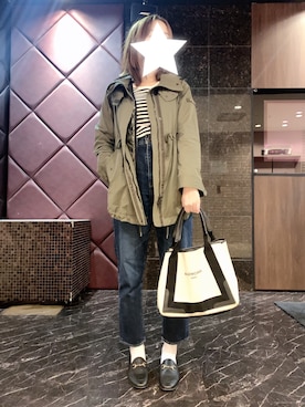 「TATRAS（タトラス）のアイテム（モッズコート）」を使った、✭♡ayaka♡✭さん（レディース・156cm）の春コーディネート