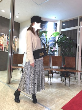 「アコーディオンプリーツ」｜「アイテム（スカート）」を使った、✭♡ayaka♡✭さん（レディース・156cm）の秋コーディネート