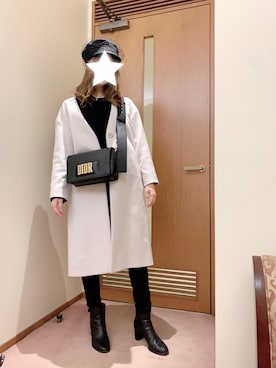 「Dior（ディオール）のアイテム（帽子）」を使った、✭♡ayaka♡✭さん（レディース・156cm）の冬コーディネート