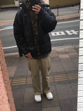 「パタゴニア」｜「アイテム（スリッポン）」を使った、yasuさん（メンズ・167cm）の秋コーディネート
