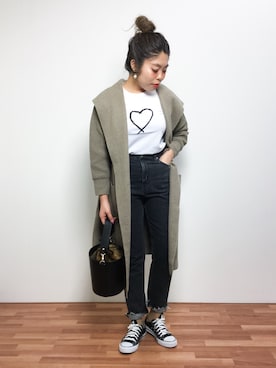 SLOBE IENA（スローブイエナ）の「HAMILTON フードカーディガン