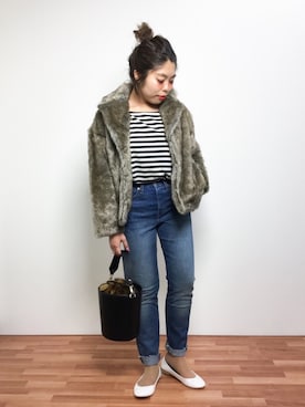 ぽんさん（レディース・158cm）の冬コーディネート