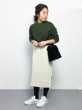 ぽんさん（レディース・158cm）の冬コーディネート