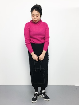 ぽんさん（レディース・158cm）の冬コーディネート