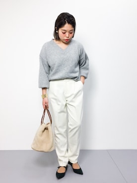 ぽんさん（レディース・158cm）の冬コーディネート