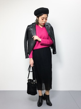 ぽんさん（レディース・158cm）の冬コーディネート