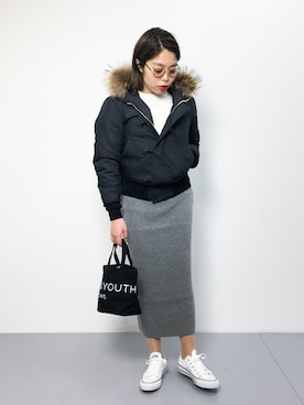 ぽんさん(レディース・158cm)の冬コーディネート