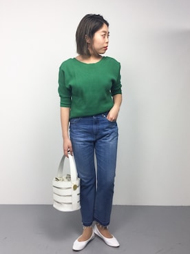 「SLOBE IENA（スローブイエナ）のアイテム（その他シューズ）」を使った、ぽんさん（レディース・158cm）の冬コーディネート