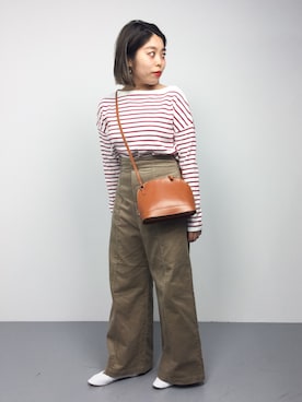 「SLOBE IENA（スローブイエナ）のアイテム（その他シューズ）」を使った、ぽんさん（レディース・158cm）の冬コーディネート