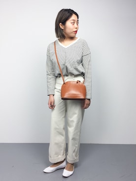 「SLOBE IENA（スローブイエナ）のアイテム（その他シューズ）」を使った、ぽんさん（レディース・158cm）の冬コーディネート