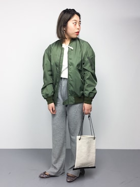 「MONKEY TIME（モンキータイム）のアイテム」を使った、ぽんさん（レディース・158cm）の冬コーディネート