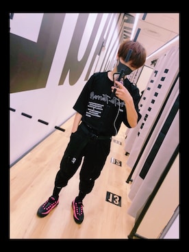 「Y-3（ワイスリー）のアイテム（財布/小物）」を使った、A9Tさん（メンズ・173cm）の秋コーディネート