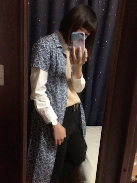 「BEAMS（ビームス）のアイテム（シャツワンピース）」を使った、青さん（レディース・167cm）の春コーディネート