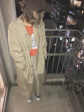 「CONVERSE（コンバース）のconverse（コンバース） ALL STAR OX（オールスターOX）（スニーカー）」を使った、モモコさん（レディース・165cm）の冬コーディネート