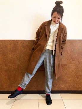 「おじコーデ」｜よこぞうさん（レディース・154cm）の秋コーディネート