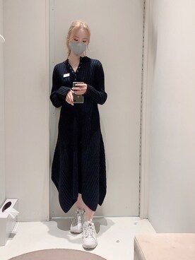 「qualite（カリテ）のアイテム（ワンピース）」を使った、hlk05さん（レディース・167cm）の冬コーディネート