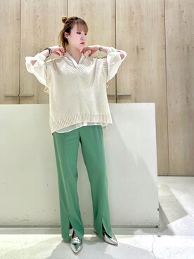 「LAROUTE（ラルート）のアイテム」を使った、hlk05さん（レディース・167cm）の春コーディネート